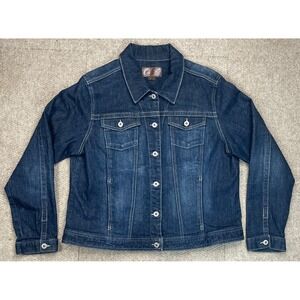 Lee‎ Misses Women's Long Sleeve Denim Trucker Jacket Size XL